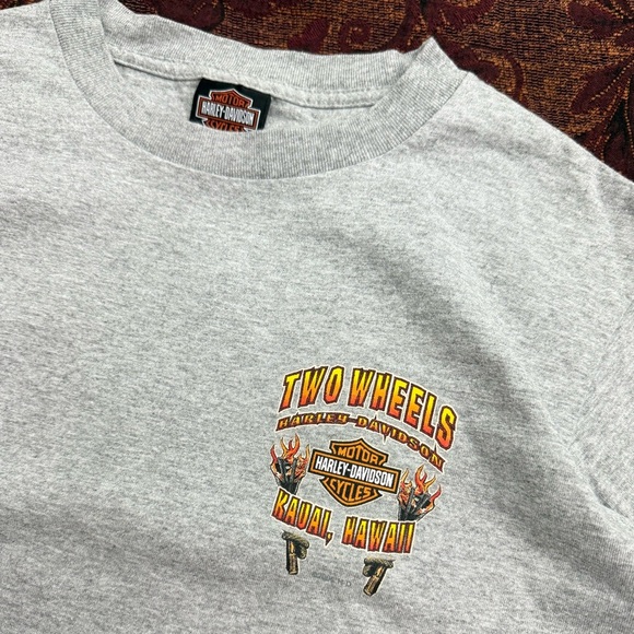 Y2K Harley Davidson Hawaii Long Sleeve Tee - Picture 3 of 5